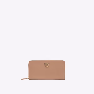 Portafoglio zip-around in pelle