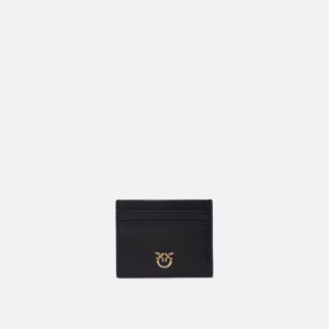 Portacarte in pelle con logo Love Birds