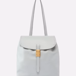 Zaino medio Saddle Backpack in pelle con anelli logati