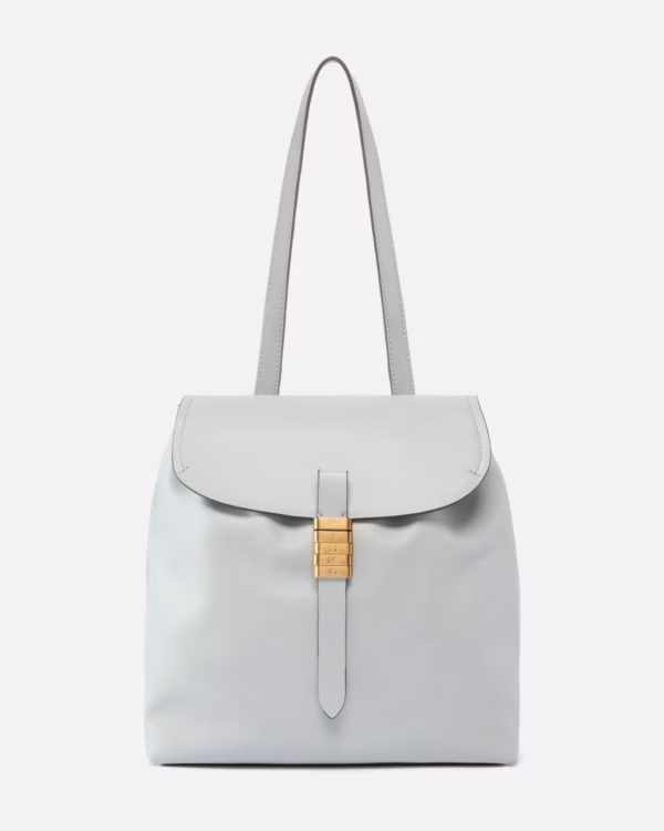 Zaino medio Saddle Backpack in pelle con anelli logati