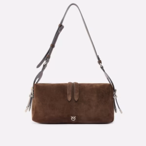 Borsa a spalla media Keeper Bag in suede