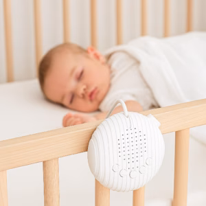 SleepEase – Czas odpoczynku i podróży – urządzenie dźwiękowe z białym szumem dla niemowląt