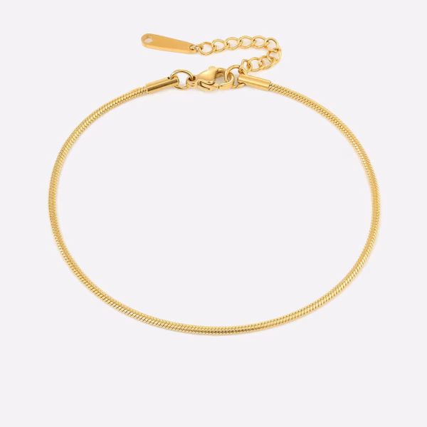 Shanileigh | Różowa Cavigliera w Złocie 18K