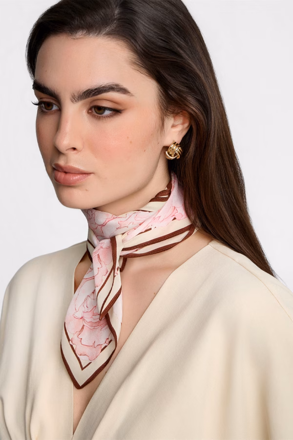 Apaszka Miss Aquarelia Light Pink