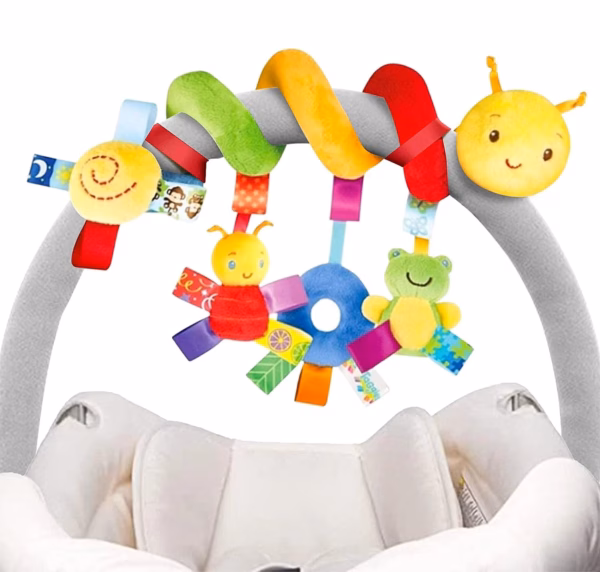 Baby Mobile Snake™ – Zabawka do wózka i samochodu – Pluszowa spirala