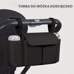 ToddlerOrganizer – Wodoodporny i pojemny – organizer do wózka dziecięcego z uchwytami na butelki